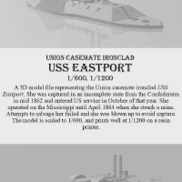 New 3D prinable model of USS Eastport from Long Face Games
